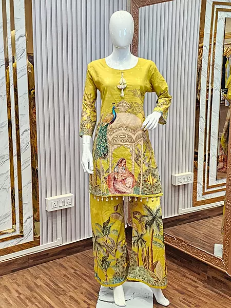 VISCOSE MUSLIN COORD SET